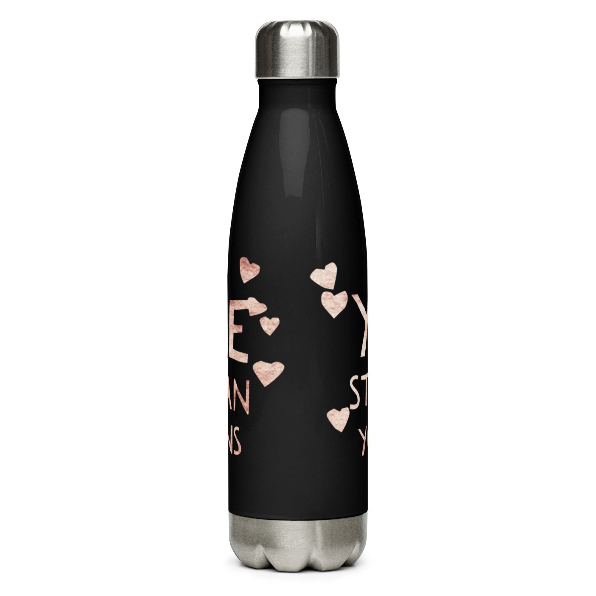 Dancing Hearts Stainless Steel Water Bottle