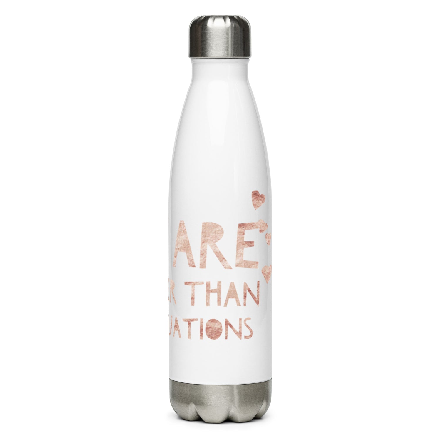 Dancing Hearts Stainless Steel Water Bottle